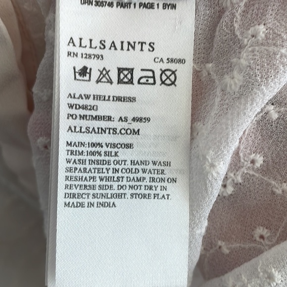 All Saints Sheer Embroidery Tunic - Picture 7 of 8